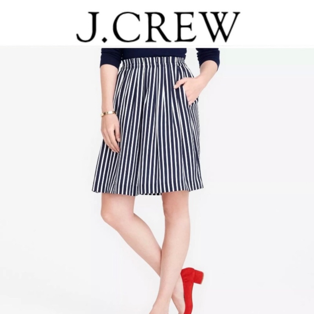 JCrew Factory Striped Mercantile Skirt